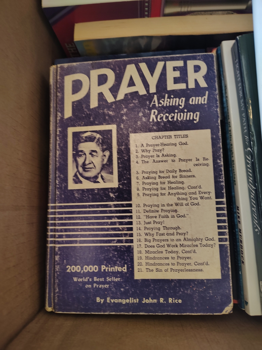 Prayer: Asking and Receiving - Blue Paperback Book